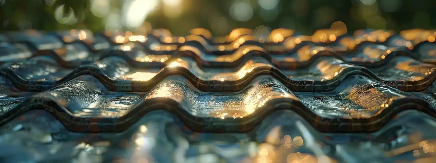 a metal roof glistening under the florida sun, sealed with reflective silicone rubber to protect against corrosion and mold in the coastal humidity.