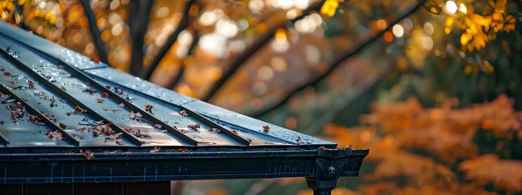 a metal roof with strategically placed drip edges and flashing directing water away, sealed with waterproof membranes, and equipped with ventilation systems for maximum performance.