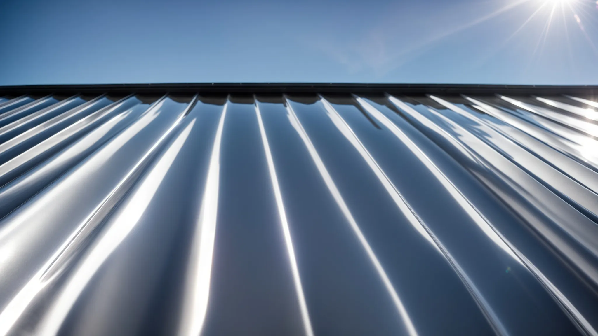 a sleek, silver metal roof glistening under the bright florida sun, showcasing durability and energy efficiency for homeowners.