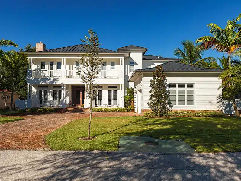 house with metal roof